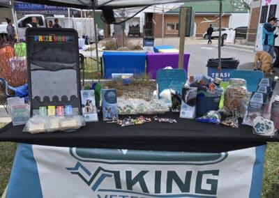 Viking Veterinary Hospital booth